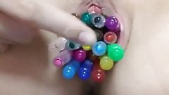 Amateur korean girl masturbation with pen